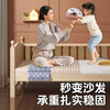 Wenjiang children's spliced bed crib solid wood widened for boys and girls with side guardrails children's single bed for adults to sleep in. Available for pregnant and infants. Two-sided guardrails + 3E coconut palm mat + bed rails. Length 200 width 60 height 40cm. Free heightening.