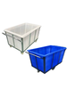 Movable plastic box wheeled material cart drop cloth cart water tank cart linen cart water loading mop cart soaking pool 350L square box (108*80*42) + cart/056