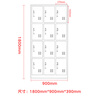 Zhongwei Locker Staff Cabinet Locker Steel Iron Cabinet Storage Cabinet Shoe Cabinet Twelve Door Locker