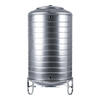 Stainless steel water tank water tower water storage tank household water storage rooftop solar cool water bucket 304 customized 2 tons - diameter 130 height 150 - bracket 30cm
