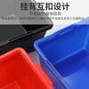 Thickened new plastic parts material accessories component box tool box anti-static black blue and red defective product box 01E medium parts box anti-static black