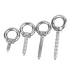 Creaby304 stainless steel lifting ring self-tapping screw ring self-tapping nail hook self-drilling sheep eye wood screw M4*16 2 pcs