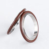 Lihaitun KF vacuum bracket sealing ring stainless steel fluorine rubber aluminum alloy 50 Dingqing 16 clamp 25 pipe fittings 40 quick installation chuck KF63 stainless steel bracket + fluorine rubber ring