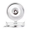 HOHIYOU stainless steel flavor cup lid tempered glass pot lid household snow flat pot lid wok lid universal transparent pot lid pot lid 18cm stainless steel flavor cup lid suitable for flavor cup