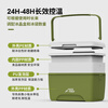 Huili Germany vaube food insulated box car stall refrigerated box ice cube ice bucket outdoor camping fresh-keeping refrigerator 5L (green portable) long-lasting insulation with ice pack*6