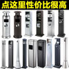 Cigarette butt trash can stainless steel ash column outdoor room smoking area collection smoke extinguisher hotel commercial round cigarette butt box sand steel sloped roof