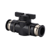Pneumatic joint trachea quick joint ball valve switch valve BUC hand valve throttle valve BUC-4 -6 -8 -10 black BUC-10