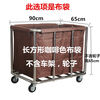 Linen cart hotel room bag work cart linen bag hotel canvas Oxford cloth service cart cleaning truck thickened thickened tapered blue (bag)