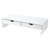 Shuangshan Computer Elevated Stand with Drawer Storage Keyboard Monitor Base Raising Bracket Office Desk Storage Rack Misty White Regular Model (Length 50 Width 21 Height 10.7cm)