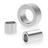 Jinchao 304 stainless steel extended cylindrical casing, bushing bushing, hollow tube, toothless screw spacer, casing pin sleeve 8*12*3 (5 pieces)