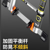 Magnesium Duoli (midoli) folding ladder multi-functional herringbone telescopic ladder aluminum alloy engineering thickening can be lifted and ascending portable household straight ladder multi-function 3.3 straight ladder 6.6 meters widened rubber pedal + large joint *1