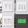Moufu (CNMF) Jingcang Suda switch identification stickers, luminous identification stickers, distribution box label stickers, socket indication stickers (luminous type A, 2 sheets)