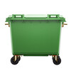 Supercloud 660L large outdoor large trash can with lid, outdoor sanitation, commercial hotel kitchen waste classification, thickened large capacity property, green extra thick