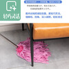 Deerskin mop with bucket towel chicken skin squeeze water household mop sponge soaring mop water absorbent stainless steel (round) pink 1 rod + 1 head
