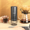Mongdio bean grinder electric coffee bean grinder portable rechargeable steel core grinder button type externally adjustable 38-speed steel core - black