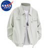NASA MARVEL Jacket Men's Spring and Autumn Casual Young and Middle-aged Loose Lapel Breathable Long-Sleeved Jacket Top Black XL
