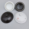 Casserole lid single lid Ceramic casserole lid accessories black and white soup pot lid universal electric stew pot casserole medicine black 1 inch lid outer diameter 20.5CM with card slot