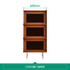 Quanyou Home Medieval style storage cabinets small apartment household storage cabinets bookcase furniture