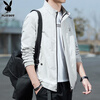 Playboy (PLAYBOY) Jacket Men's Jacket Men's Autumn and Winter Casual Stand Collar Trendy Top Clothes Khaki XL