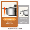 ASD (ASD) hot pot 304 stainless steel hot pot household kitchen soup pot shabu-shabu one pot multi-purpose gas open flame induction cooker universal cyclone double bottom clear soup hot pot 30cm