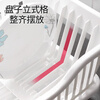 Home KATEI STORY Japan imported drain bowl rack kitchen dish rack drain rack plastic drain bowl single layer large capacity dish rack home NO.3 white