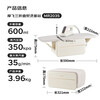 Mofei Electric three-fold garment ironing machine innovative ironing station handheld ironing machine household steam desktop electric iron sterilization and mite removal supercharged ironing table MR2035 white