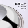 Baijie stainless steel pot lid visible wok lid large pot lid with lid handle 34CM