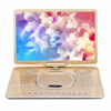 Xianke high-definition portable EVD multi-function DVD video player large-screen outdoor DVD player 22# rose gold high-definition DVD version standard + 32G audio and video USB flash drive