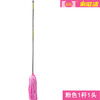 Deerskin mop with bucket towel chicken skin squeeze water household mop sponge soaring mop water absorbent stainless steel (round) pink 1 rod + 1 head