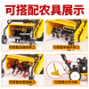 Wornonside's new grass cutting and returning machine, four-wheel drive micro-tiller, diesel multi-functional gasoline self-propelled orchard weeding mower, four-wheel drive 170F gasoline hand-pulled machine, 50cm wide, weeding knife + rotary tiller + furrow plow