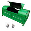 Hook-arm garbage bin outdoor 3 cubic meters 5 cubic meters 8 square sanitation property large trailer unloading garbage transfer box manufacturer special hook-arm garbage bin (two universal wheels)