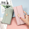 Kangaroo (KANGAROO) Luxury (chi) Light Luxury Trendy Long Wallet Women's Clutch Soft Leather Versatile Mobile Phone Bag Genuine Leather Fashion Card Holder Pink