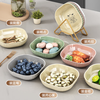 FANCYCHIC bone spitting dish household dining table spitting bone dish garbage plate net celebrity plastic vegetable bone dish living room fruit snack plate main picture style ten packs 4 colors mix and match deepen and thicken