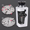 Submarine kitchen food waste disposer kitchen waste shredder silent household sink fully automatic leftovers cyan blue
