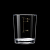 Ye Yu tempered glass liquor cup with scale for home use, foreign wine beer mug 23 liang, gold scale 2.5 liang tempered cup - set of 10