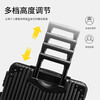Cardile crocodile suitcase men's trolley case large capacity suitcase student password box women's business leather suitcase Muyun black anti-collision corner + solid box 24 inches standard size - single person travel 5-7 days