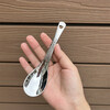 Retro ins style spoon stainless steel hammer pattern spoon household thickened table spoon children's table spoon good appearance loss sale 3 pieces