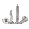Jinggong (JINGGONG) 304 stainless steel cross countersunk head self-tapping screws pointed tail flat head self-tapping screws wholesale M3M4M5M6 M3*8 (about 1140 pieces per pound)