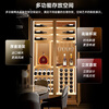 CIGARLOONG 808W red wine cabinet with constant temperature and moisturizing, large capacity stainless steel cabinet, multi-functional storage double-door humidifying cabinet, inverter compressor cabinet, red wine display cabinet, storage cabinet with anti-fog door 808W rose gold + beech wood shelf + stainless steel cabinet