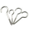 An Junsheng nickel-plated sheep's eye self-tapping screws, hooks and rings, iron hooks, sheep's-eye wood screws, iron question mark horn hooks, No. 16 nickel-plated light hooks, about 11 pieces