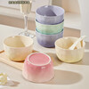 Ink color high-value ceramic rice bowl, personal use, new style home eating bowl, especially beautiful, 4 colors, one color bowl for each person