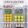 Home KATEI STORY Japanese egg storage box hanging drawer egg box refrigerator crisper food grade special storage box artifact county hanging egg box telescopic 30-45cm 1 pack