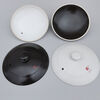 Casserole lid single lid Ceramic casserole lid accessories black and white soup pot lid universal electric stew pot casserole medicine black 1 inch lid outer diameter 20.5CM with card slot