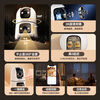 Worry-free online viewing, dual-camera tracking, wireless full-color camera home monitor, 360-degree no blind spots with night vision, panoramic voice, mobile phone remote home indoor baby and pet care, battery life version, gun ball dual camera + newly upgraded three-head gimbal + automatic tracking camera + 128G memory card