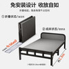 Quanpinwu (installation-free) folding bed single bed lunch bed nap bed camp bed hospital home companion hard bed iron bed quality selection upgraded with headrest - 1 meter wide 190 long bi-folding stable and durable