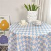 An Junshengfeng Floral Plaid Table Cloth Velvet Girly Heart Student Desk Cloth Pad Photo Background Cloth Puppy Party Party 90*90cm (suitable for square tables and round tables)