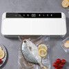 Jingyan double pump high suction vacuum sealing machine household fully automatic vacuum machine commercial food packaging machine wet and dry fresh-keeping machine high suction packaging machine plastic sealing machine noble white one-touch touch | 70kpa strong suction | continuous working |