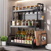 Jibaiju kitchen multifunctional storage rack knife rack chopping board rack spice storage rack countertop spice rack thickened three layers