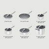 NINJA 11-piece ceramic non-stick cookware set, universal for all stoves, high temperature resistant and scratch resistant