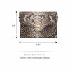 Fossil Women's Python Leather Card Holder 9cm Compact Card Storage Multifunctional Fashion Wallet Python Color Blocking One Size